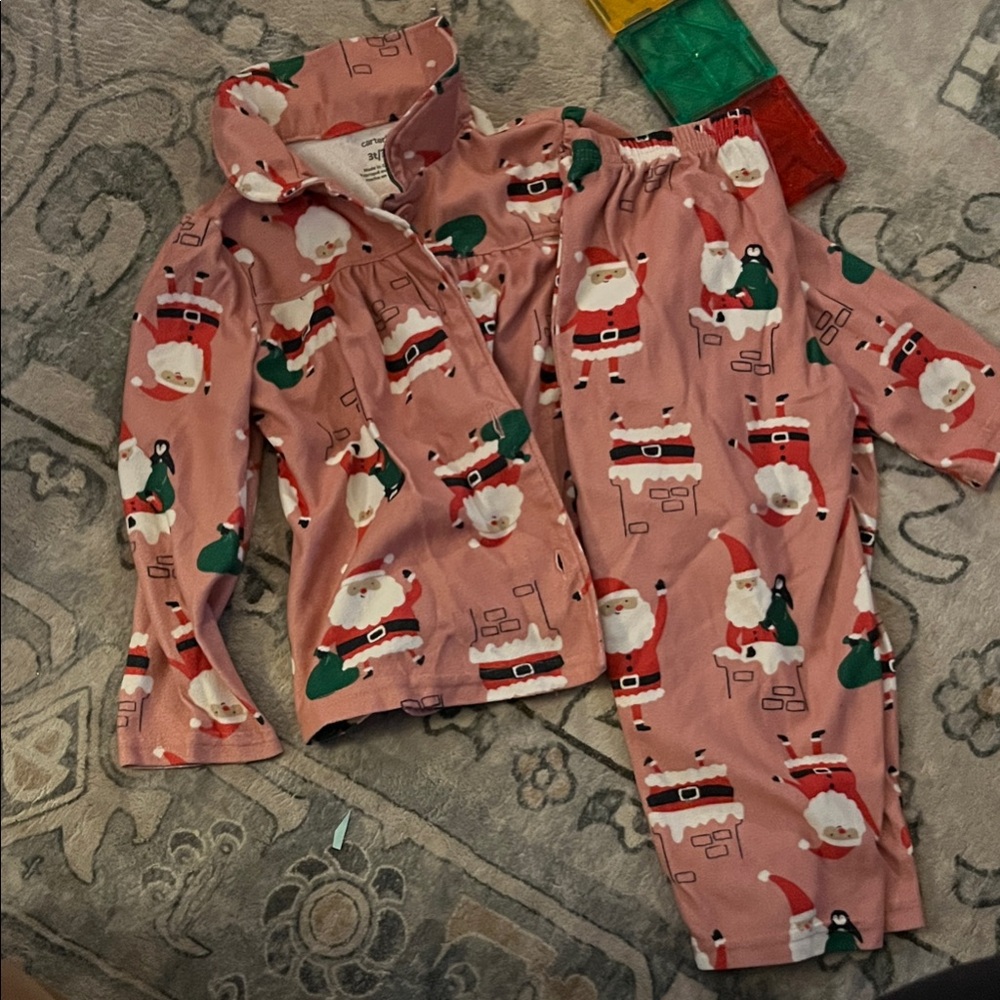 Santa Pajamas - Pink